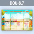 Стенд «Полезная информация» с 8 карманами А4 формата (DOU-8.7)